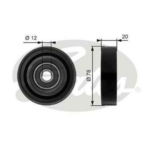 Gates Drivealign Tensioner Pulley - 36086 Auto Part