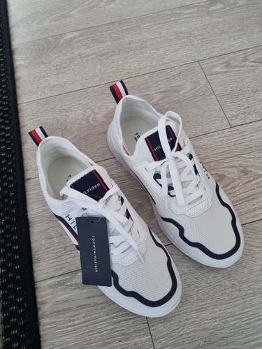 Tommy Hilfiger Unisex Shoes Size 41 White With Blue Men Women Fashion