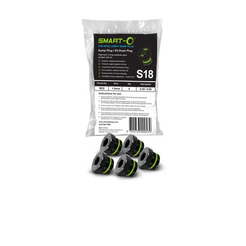 Smart-O Sump Plug-M22 X 1.5 Blister Pack - S18BP1 Engine Part