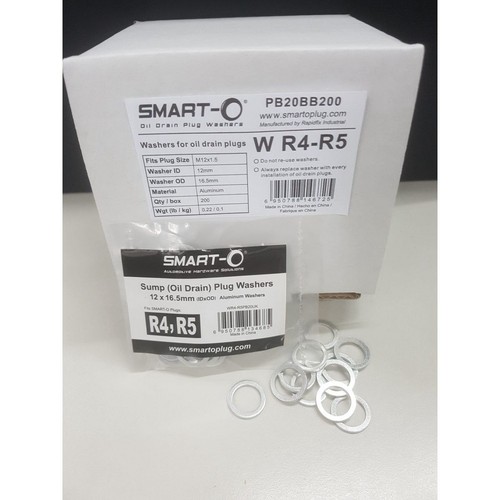 Smart-O R4-R5 Sump Plug Washer 20-Pack - WR4-R5PB20 Engine Part