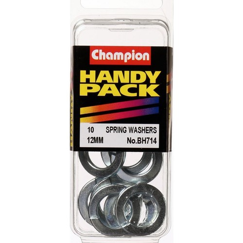 Champion Zinc Plated Flat Section Spring Washer – 12mm - BH714 Hardware
