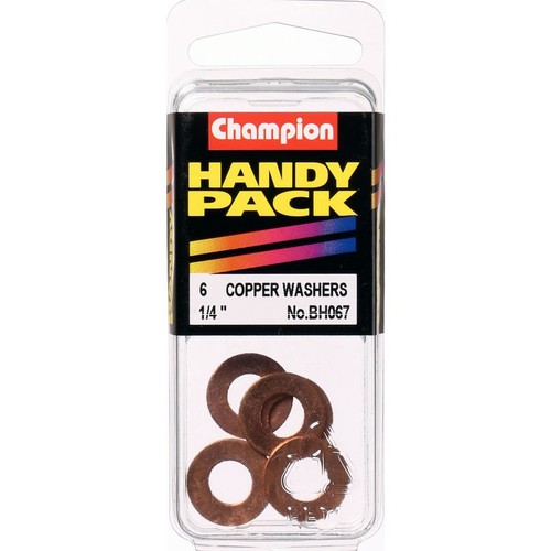 Champion Flat Copper Washer – 1/4in x 9/16in x 20 Gauge - BH067 Hardware