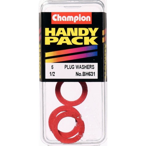 Champion Red Fibre Flat Washer – 1/2in x 3/4in x 3/32in - BH631 Hardware