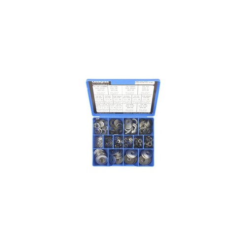 Champion Metric & Imperial Stainless Steel Flat Washer Assortment - CA1830 Auto