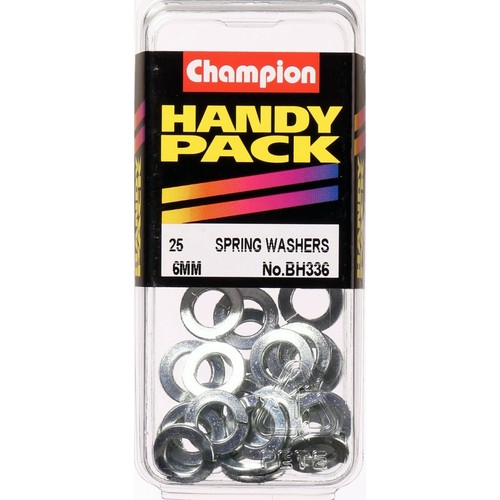 Champion Zinc Plated Flat Section Spring Washer – 6mm - BH336 Hardware