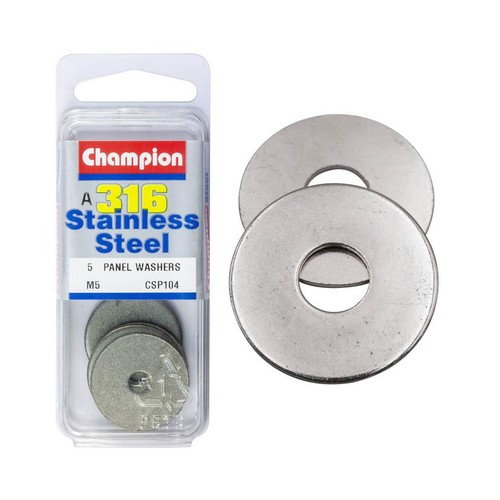 Champion 316/A4 Stainless Steel Body Panel Washers – 5mm - CSP104 Hardware