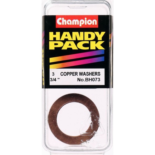 Champion Flat Copper Washer – 3/4in x 1-1/8in x 20 Gauge - BH073 Hardware