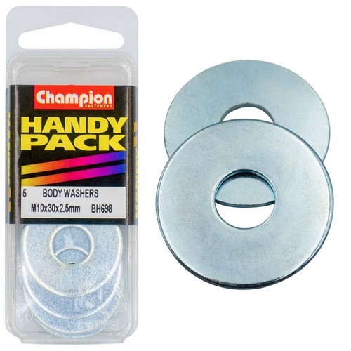 Champion Zinc Plated Body Washer – M10 x 30 x 2.5mm Hardware