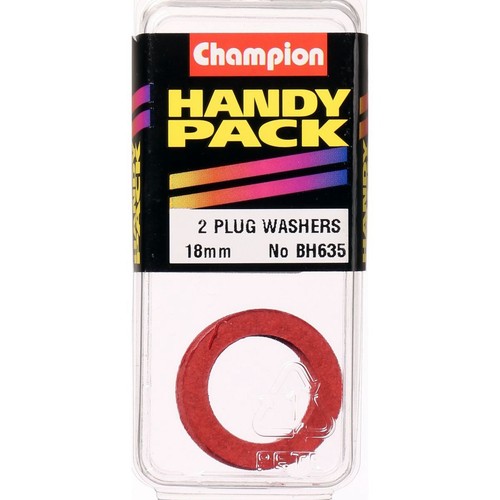 Champion Red Fibre Flat Washers – M18 x 27mm x 3/32in - BH635 Hardware