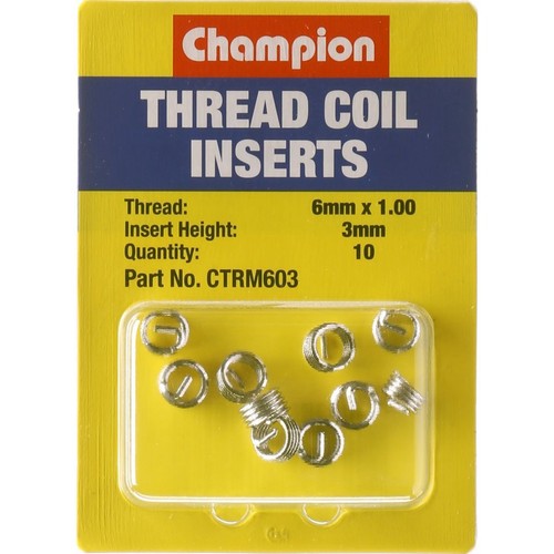 Champion Thread Insert Refills M6 x 1.00 x 3mm - CTRM603 Auto