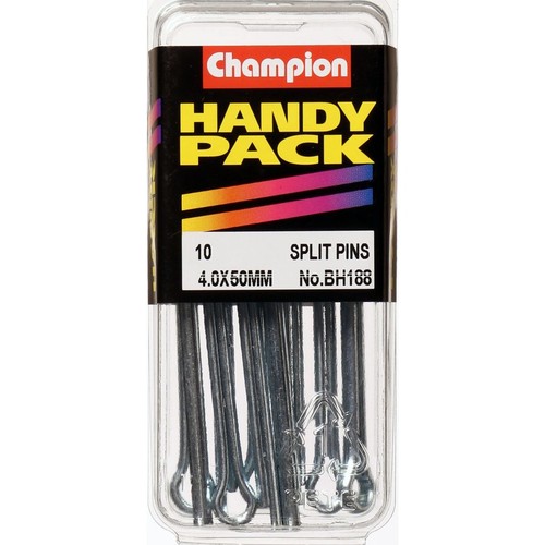 Champion Zinc Plated Split Pin – 4.0mm x 50mm - BH188 Auto