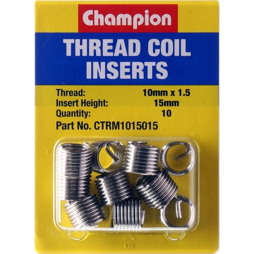 Champion Thread Insert Refills – M10 x 1.50 x 15mm - CTRM1015015 Auto