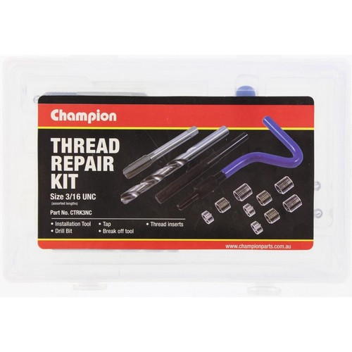Champion Thread Repair Kit 3/16in UNC - CTRK3NC Auto