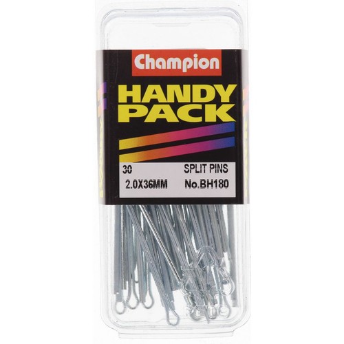 Champion Zinc Plated Split Pins – 2.0 x 36mm - BH180 Auto