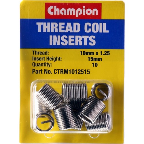 Champion Thread Insert Refills – M10 x 1.25 x 15mm - CTRM1012515 Auto