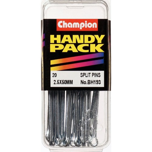 Champion Zinc Plated Split Pin – 2.5mm x 50mm - BH193 Auto