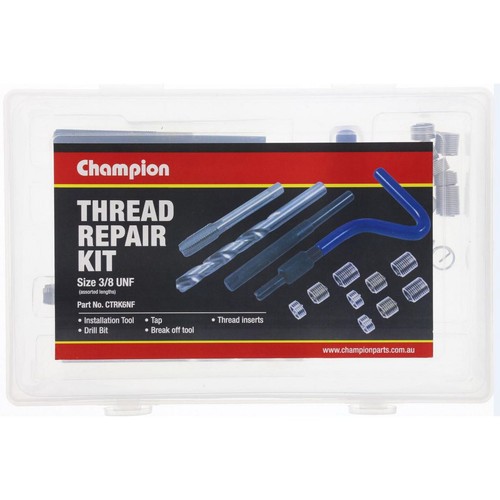 Champion Thread Repair Kit – 3/8in UNF - CTRK6NF Auto