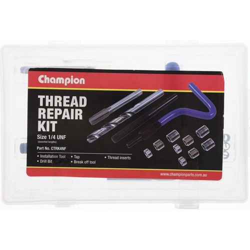 Champion Thread Repair Kit 1/4in UNF - CTRK4NF Auto