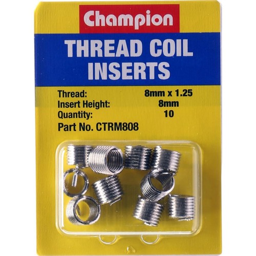 Champion Thread Insert Refills – M8 x 1.25 x 8mm - CTRM808 Auto