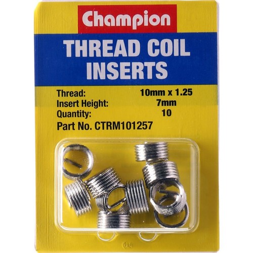 Champion Thread Insert Refills M10 x 1.25 x 7mm - CTRM101257 Auto
