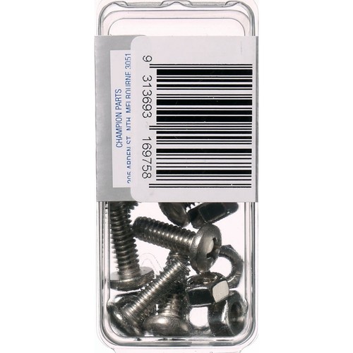 Champion 316/A4 Stainless Steel Pan Head Phillips Machine Screws & Nuts – 1/4in