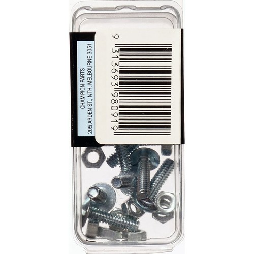 Champion Zinc Plated Mushroom Head Combo Roofing Bolts and Nuts – 3/16in x 3/4in
