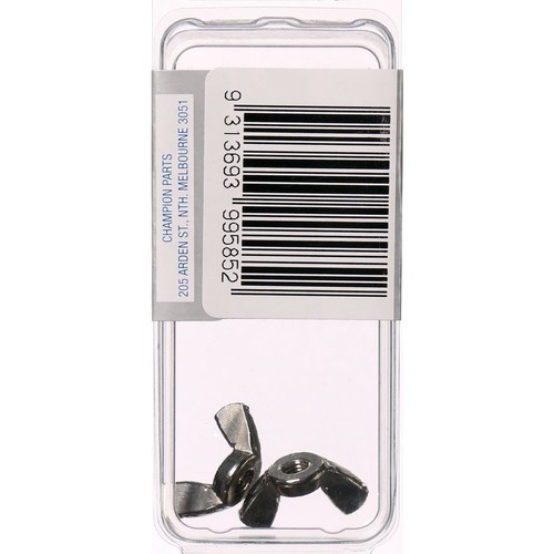 Champion Wing Nut Stainless Steel M4x0.7 316/A4 - MWN4 Hardware