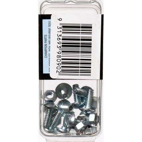 Champion Zinc Plated Mushroom Head Combo Roofing Bolts and Nuts – 3/16in x 1/2in