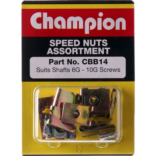 Champion Blister Pack Speed Nut Assortment - CBB14 Hardware