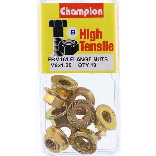 Champion Flanged Hex Nut – M8 x 1.25mm - FBM161 Hardware