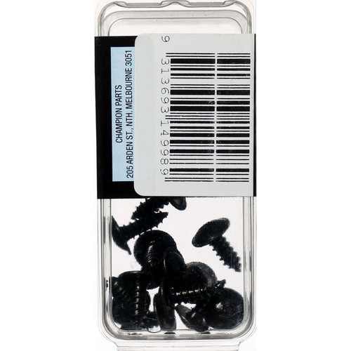 Champion Black Mushroom Head Phillips Self Tapping Screw – 4.8mm x 13mm - BH755