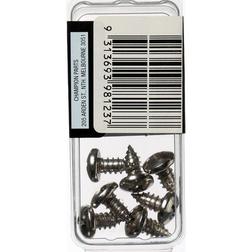 Champion Nickel Plated Pan Head Phillips Self Tapping Screw – 6.3mm x 13mm - BH1