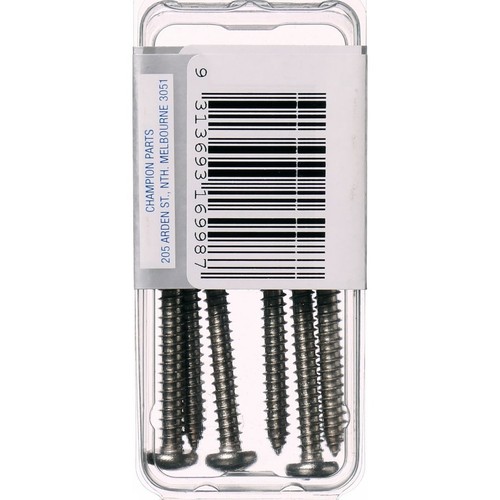 Champion 316/A4 Stainless Steel Pan Head Self-Tapping Screws – 4.8 x 38mm - CSP9
