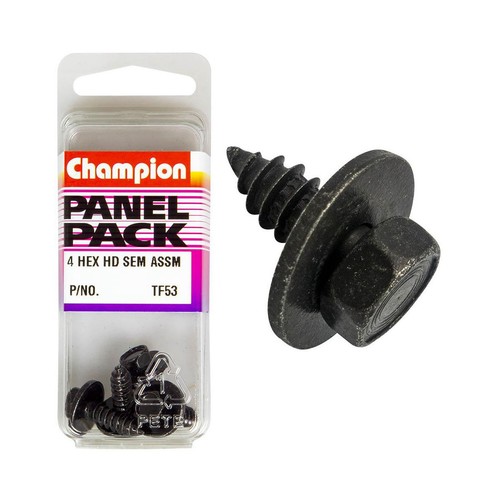 Champion SEMS Hex Combo Drive Self-Tapping Screws with Flat Washer – 5.5 x 19mm