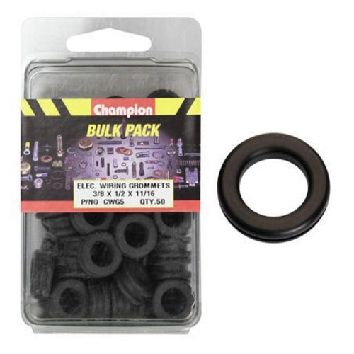 Champion Nitrile Rubber Wiring Grommets – 10 x 12 x 17mm - CWG5 Car Wiring