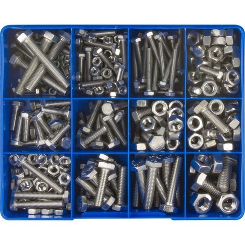 Champion 316/A4 Stainless Steel Metric Set Screw & Nut Assortment - CA1885 Auto