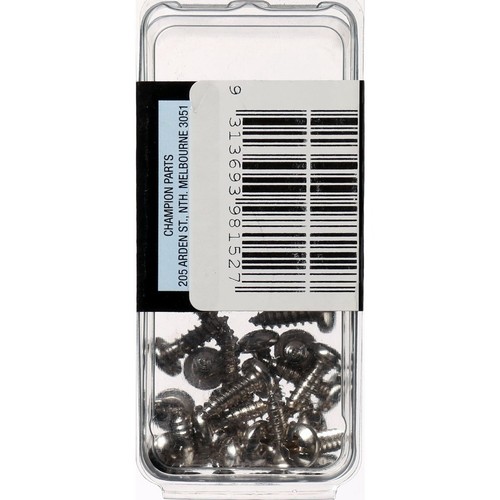 Champion Nickel Plated Pan Head Phillips Self Tapping Screw – 4.2mm x 13mm - BH1