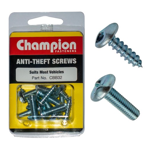 Champion Anti-Theft Security Screws – Tamper Resistant Hardware