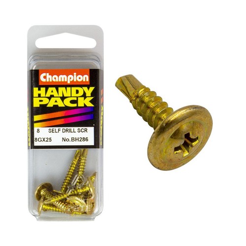 Champion Mushroom Head Self-Drilling Screw – 4.2-18 x 25mm - BH286 Tool