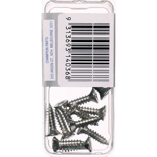 Champion 316/A4 Stainless Steel Countersunk Phillips Self Tapping Screw – 4.8mm