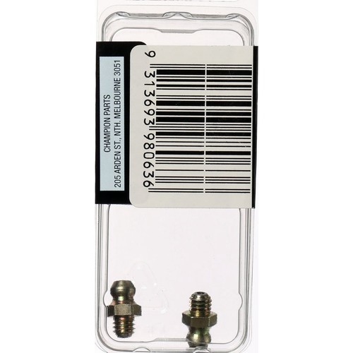 Champion Grease Nipple – M6 x 1.00mm – Straight - BH063 Car Service
