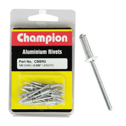 Champion Blister Assortment Rivet Blind Aluminium 3.2x7.37mm - CBBR2 Hardware
