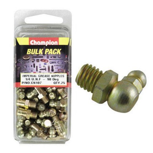 Champion 1/4in UNF 90° Grease Nipple - CN107 Car Service