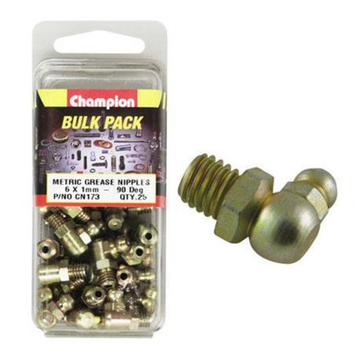 Champion M6 x 1.00mm 90° Grease Nipple - CN173 Car Service