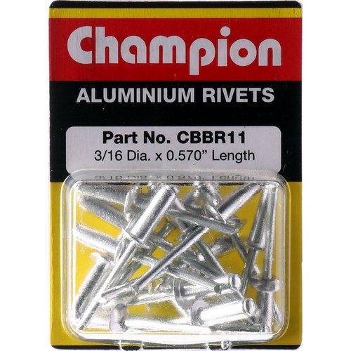 Champion Blister Assortment Rivet Blind Aluminium 4.8x15mm - CBBR11