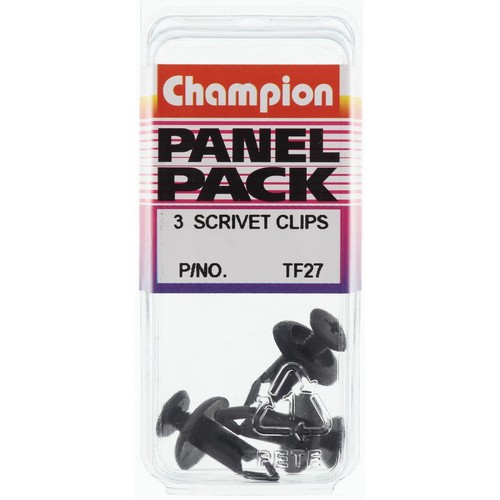Champion Black Scrivet – 18mm Length – 6mm Hole – 15mm Head - TF27