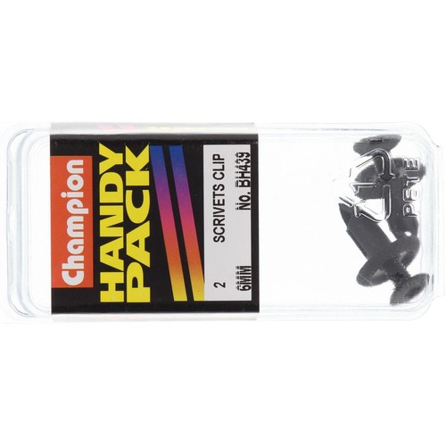 Champion Screw Type Black Len:18mm Hole:6mm Head:15mm - BH439
