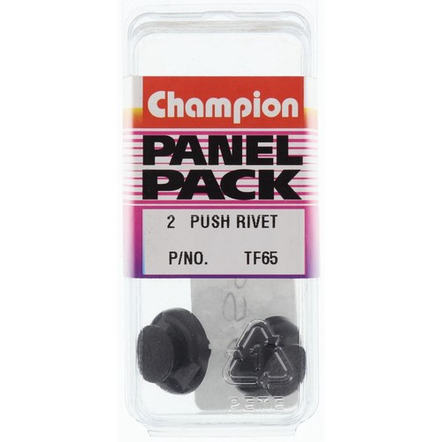 Champion Push Rivet Black Len:7mm Hole:7mm Head:18mm - TF65
