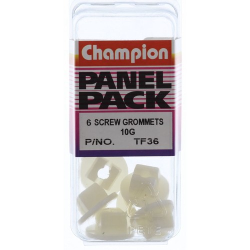 Champion Clear Screw Grommet – 8.9mm Length – Suit 4.8mm Screw – 9.5mm x 9.5mm H