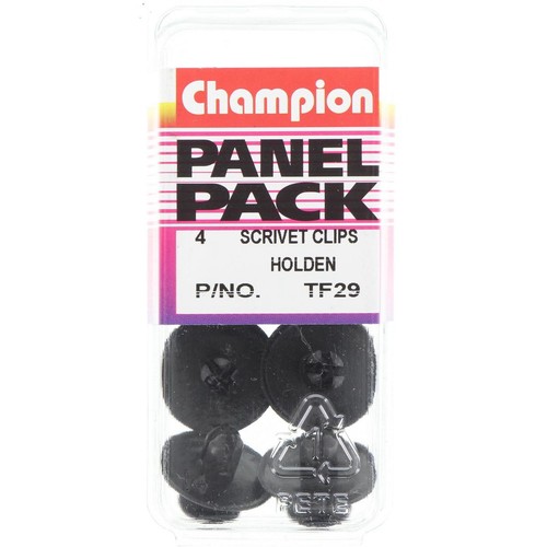Champion Black Scrivet – 9mm Length, 6mm Hole, 20mm Head - TF29